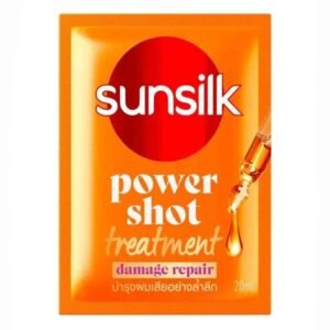 Sunsilk Power Shot Treatment Damage Repair 20ml – intensive hair treatment for repairing damaged and dry hair.