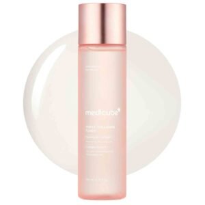 Medicube Triple Collagen Toner 140ml – hydrating toner with hydrolyzed, atelo & soluble collagen for plump and supple skin.