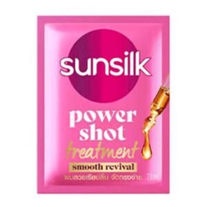Sunsilk Power Shot Treatment Smooth Revival 20ml – smoothing hair treatment for frizz-free, soft and silky hair.