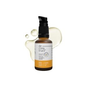 Deconstruct 10% Vitamin C + 0.5% Ferulic Acid Serum 30ml – brightening serum for glowing skin, dark spots, and uneven tone.