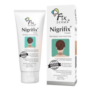 Fixderma Nigrifix Cream 50g – body pigmentation cream for dark neck, underarms, elbows & knees, reduces hyperpigmentation and smooths rough skin.