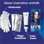 Schwarzkopf LIVE Semi-Permanent Hair Colour – 095 Electric Blue - Image 3