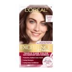 L'Oréal Paris Excellence Hair Color 5AR Medium Maple Brown – rich warm brown hair dye with triple care formula for smooth, shiny, and gray-covered hair.