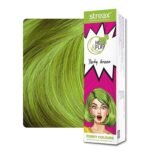 Streax Professional Hold & Play Funky Hair Color Perky Green 100gm – temporary green hair color wax with styling hold, shine, and easy wash-out formula.