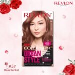 Revlon ColorSilk Urban Style 52 Rose Sorbet – soft rose pink permanent hair color with silky shine and full grey coverage.