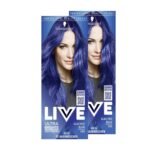 Schwarzkopf LIVE Ultra Brights 095 Electric Blue – semi-permanent vibrant blue hair color for bold, intense results.