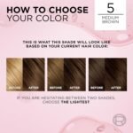 L'Oréal Paris Excellence Permanent Hair Color – 5 Light Brown - Image 2