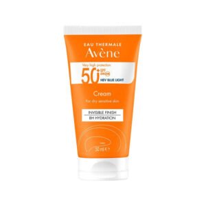 Avène Very High Protection Cream SPF50+ 50ml – moisturizing sunscreen for dry and sensitive skin with high UV protection.