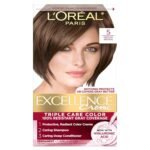 L'Oréal Paris Excellence Hair Color 5 Light Brown – long-lasting hair color for rich, natural light brown shade with grey coverage.