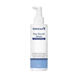 WishCare Hair Growth Serum Concentrate 100ml – hair growth serum to reduce hair fall and promote thicker, stronger hair.