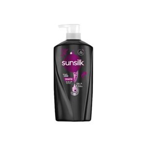 Sunsilk Stunning Black Shine Shampoo 625ml – nourishing shampoo for shiny, smooth, and healthy black hair.