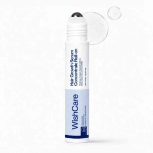 WishCare Hair Growth Serum Roll-On 30ml – anti hair fall serum for stronger roots, thicker hair, and faster regrowth.