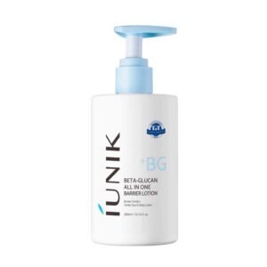 iUNIK Beta Glucan All In One Barrier Lotion 300ml – deeply hydrating Korean lotion for skin barrier repair and moisture retention.