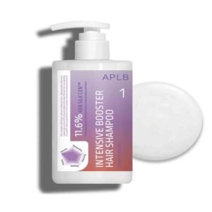 APLB Intensive Booster Hair Shampoo 300ml – nourishing shampoo for damaged, dry, and frizzy hair.