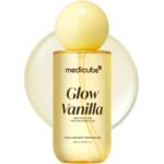Medicube Glow Vanilla Hair & Body Fragrance Mist 250ml Bangladesh – creamy vanilla musk hair and body perfume mist with Niacinamide, Kojic Acid and 7 Hyaluronic Acids