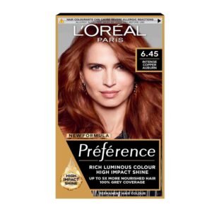 L'Oréal Paris Preference Permanent Hair Color 6.45 Intense Copper Auburn Bangladesh – permanent copper auburn hair dye for rich warm hair color