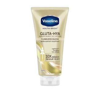 Vaseline Healthy Bright Gluta-Hya Serum Burst UV Flawless Glow Lotion 300ml – body lotion for glowing and moisturized skin in Bangladesh