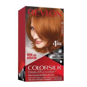 Revlon ColorSilk Beautiful Hair Color 53 Light Auburn Bangladesh – ammonia-free permanent auburn hair dye for natural-looking color and shine